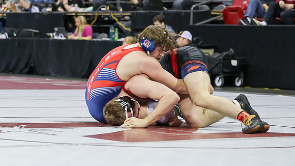 2024 Wis Wrestling  State Tourney 215lbs. Jaxon Johnson Bout 1   (50)