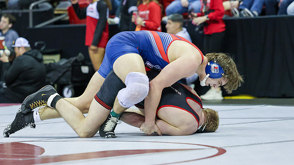 2024 Wis Wrestling  State Tourney 215lbs. Jaxon Johnson Bout 1   (52)