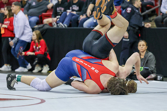 2024 Wis Wrestling  State Tourney 215lbs. Jaxon Johnson Bout 1   (53)