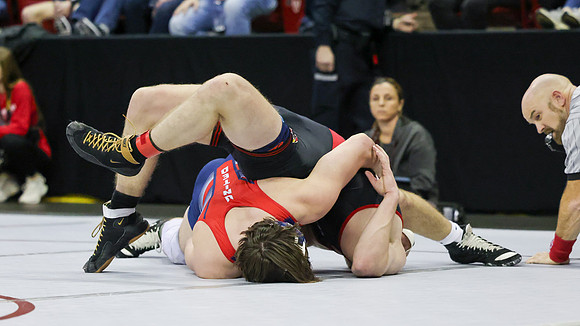 2024 Wis Wrestling  State Tourney 215lbs. Jaxon Johnson Bout 1   (59)