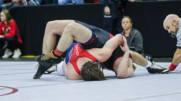 2024 Wis Wrestling  State Tourney 215lbs. Jaxon Johnson Bout 1   (60)