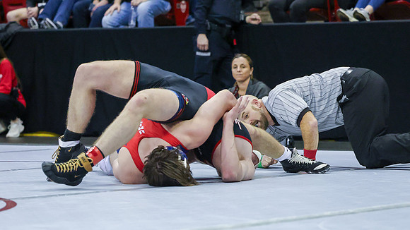 2024 Wis Wrestling  State Tourney 215lbs. Jaxon Johnson Bout 1   (61)