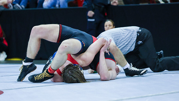 2024 Wis Wrestling  State Tourney 215lbs. Jaxon Johnson Bout 1   (62)