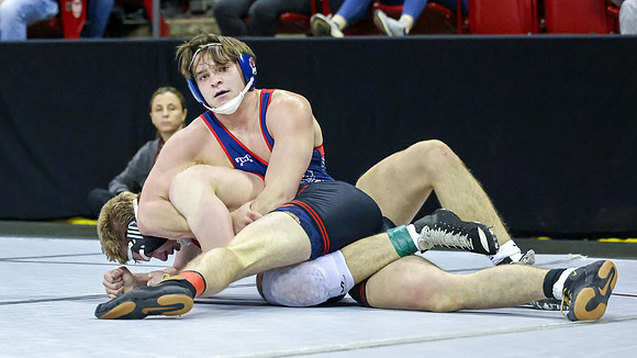 2024 Wis Wrestling  State Tourney 215lbs. Jaxon Johnson Bout 1   (66)