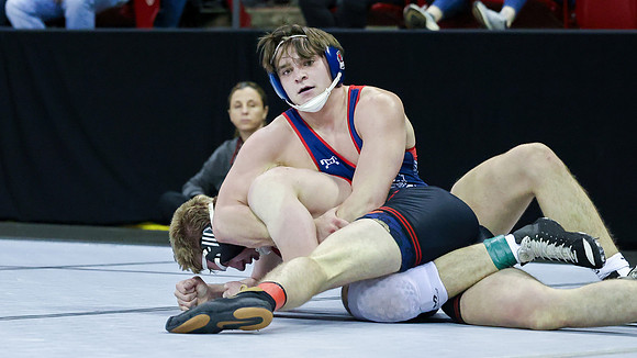 2024 Wis Wrestling  State Tourney 215lbs. Jaxon Johnson Bout 1   (67)