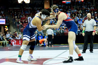 STATE TOURNEY 215lbs. Jaxon Johnson Bout 2 (3)