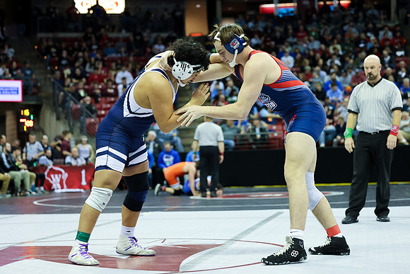 STATE TOURNEY 215lbs. Jaxon Johnson Bout 2 (3)