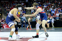 STATE TOURNEY 215lbs. Jaxon Johnson Bout 2 (13)