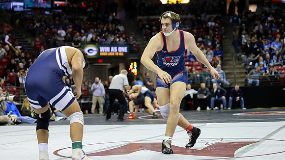 STATE TOURNEY 215lbs. Jaxon Johnson Bout 2 (21)