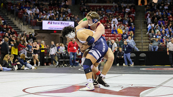 STATE TOURNEY 215lbs. Jaxon Johnson Bout 2 (51)