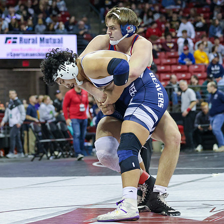 STATE TOURNEY 215lbs. Jaxon Johnson Bout 2 (53)