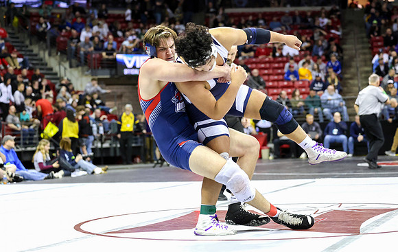 STATE TOURNEY 215lbs. Jaxon Johnson Bout 2 (65)