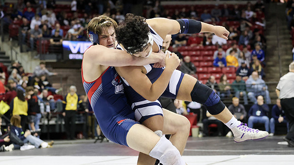 STATE TOURNEY 215lbs. Jaxon Johnson Bout 2 (66)