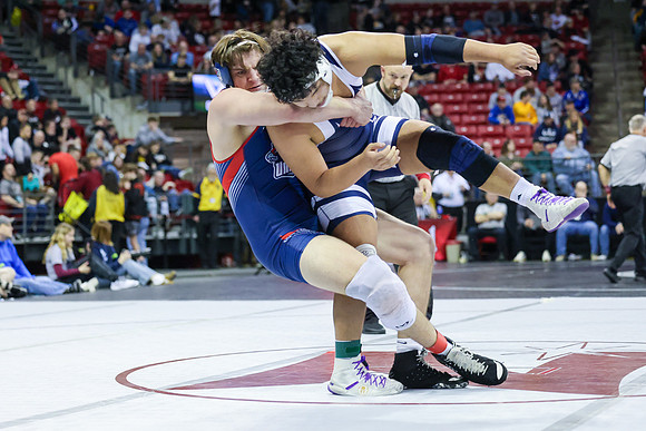 STATE TOURNEY 215lbs. Jaxon Johnson Bout 2 (68)