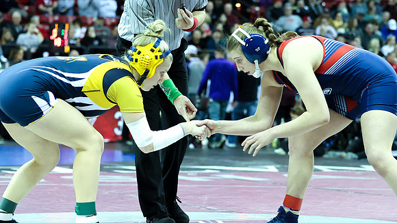 STATE Tourney 165lbs. Sophia Bassino Bout 5  (6)