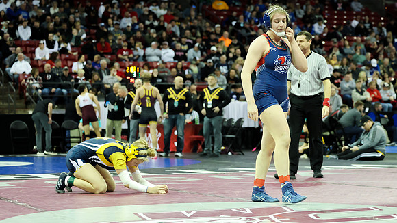 STATE Tourney 165lbs. Sophia Bassino Bout 5  (45)
