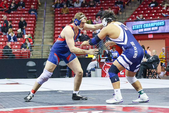 STATE TOURNEY 215lbs. Jaxon Johnson - 4th Place  (17)