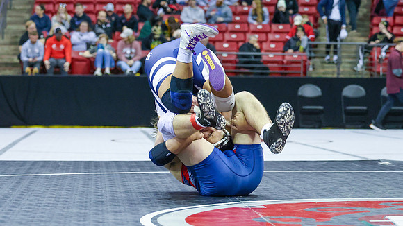 STATE TOURNEY 215lbs. Jaxon Johnson - 4th Place  (23)