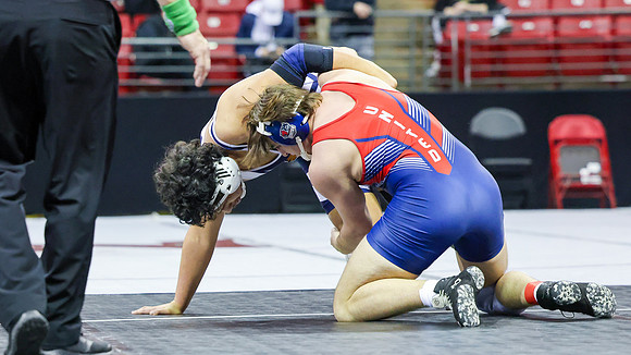 STATE TOURNEY 215lbs. Jaxon Johnson - 4th Place  (46)