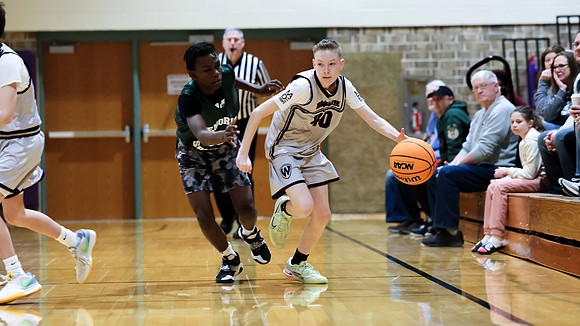 2-25-24 Waunakee 7th Grade Boys vs. Madison Memorial at Big Bill & Bob Van Wie Invitational  (5)