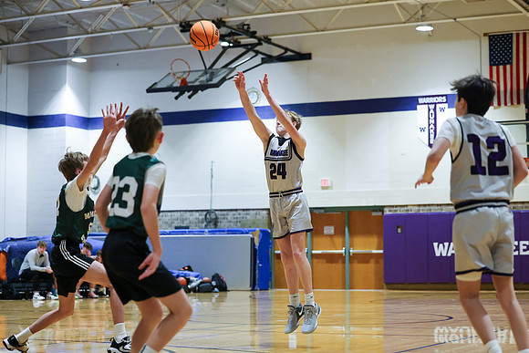 2-25-24 Waunakee 7th Grade Boys vs. Madison Memorial at Big Bill & Bob Van Wie Invitational  (24)
