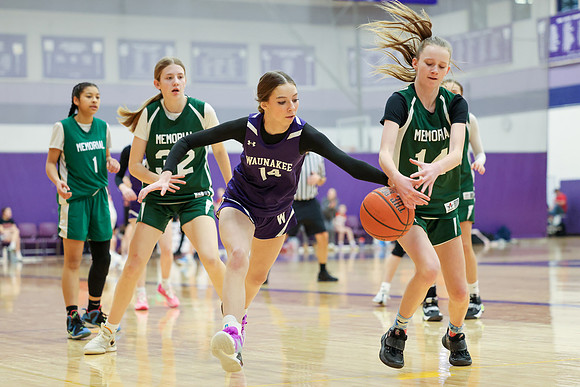 2-25-24 Waunakee 8th Grade Girls vs. Madison Memorial BIG BILL & BOB VAN WIE INVITATIONAL  (39)