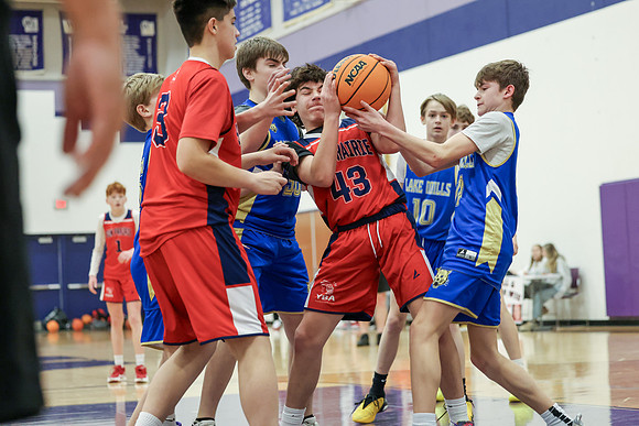 2-25-24 Sun Prairie 7th Grade Boys vs. Lake Millls at BIG BILL & BOB VAN WIE INVITATIONAL (32)