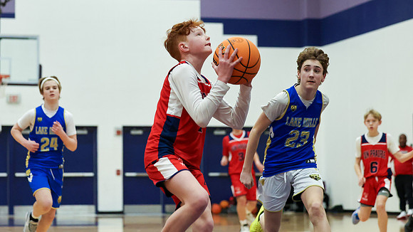 2-25-24 Sun Prairie 7th Grade Boys vs. Lake Millls at BIG BILL & BOB VAN WIE INVITATIONAL (67)