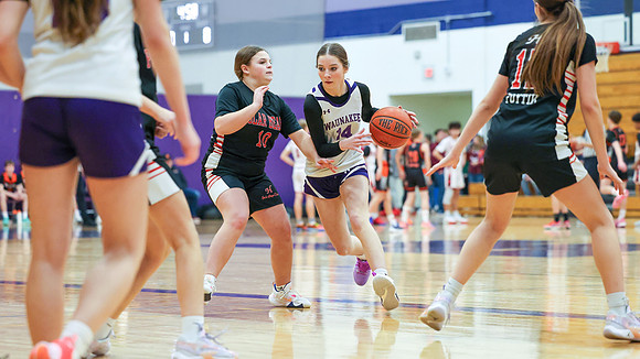 2-25-24 Waunakee 8th Grade Girls vs. Hortonville at BIG BILL & BOB VAN WIE INVITATIONAL  (20)