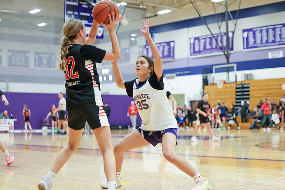 2-25-24 Waunakee 8th Grade Girls vs. Hortonville at BIG BILL & BOB VAN WIE INVITATIONAL  (28)