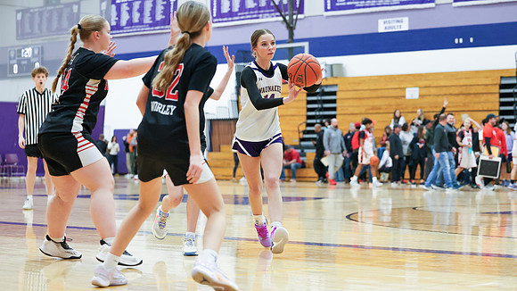 2-25-24 Waunakee 8th Grade Girls vs. Hortonville at BIG BILL & BOB VAN WIE INVITATIONAL  (34)