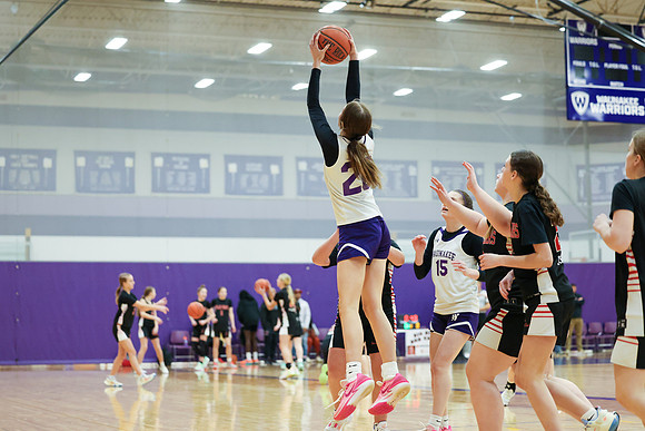 2-25-24 Waunakee 8th Grade Girls vs. Hortonville at BIG BILL & BOB VAN WIE INVITATIONAL  (38)