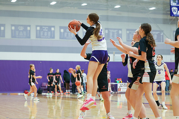 2-25-24 Waunakee 8th Grade Girls vs. Hortonville at BIG BILL & BOB VAN WIE INVITATIONAL  (40)