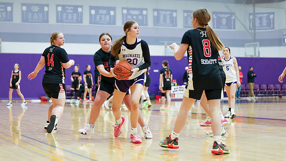 2-25-24 Waunakee 8th Grade Girls vs. Hortonville at BIG BILL & BOB VAN WIE INVITATIONAL  (42)