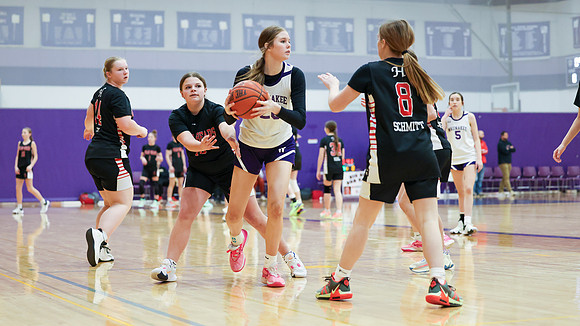 2-25-24 Waunakee 8th Grade Girls vs. Hortonville at BIG BILL & BOB VAN WIE INVITATIONAL  (43)