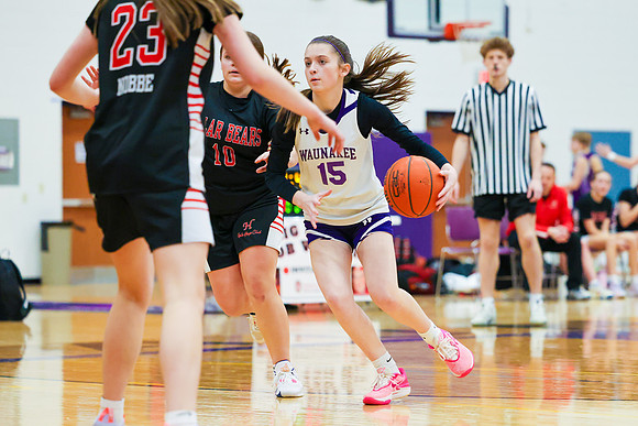 2-25-24 Waunakee 8th Grade Girls vs. Hortonville at BIG BILL & BOB VAN WIE INVITATIONAL  (102)