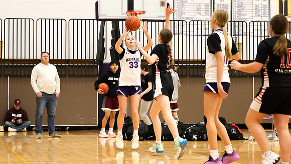 2-25-24 Waunakee 8th Grade Girls vs. Hortonville at BIG BILL & BOB VAN WIE INVITATIONAL  (105)