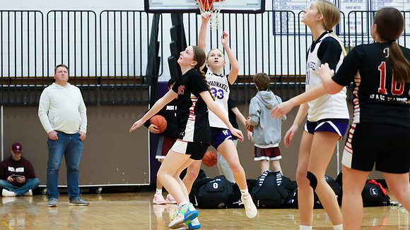 2-25-24 Waunakee 8th Grade Girls vs. Hortonville at BIG BILL & BOB VAN WIE INVITATIONAL  (107)