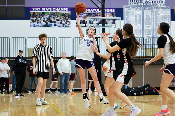 2-25-24 Waunakee 8th Grade Girls vs. Hortonville at BIG BILL & BOB VAN WIE INVITATIONAL  (110)
