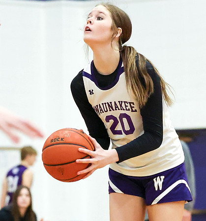 2-25-24 Waunakee 8th Grade Girls vs. Hortonville at BIG BILL & BOB VAN WIE INVITATIONAL  (114)