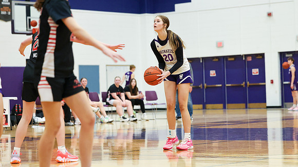 2-25-24 Waunakee 8th Grade Girls vs. Hortonville at BIG BILL & BOB VAN WIE INVITATIONAL  (112)