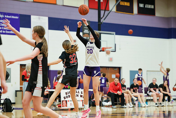2-25-24 Waunakee 8th Grade Girls vs. Hortonville at BIG BILL & BOB VAN WIE INVITATIONAL  (116)