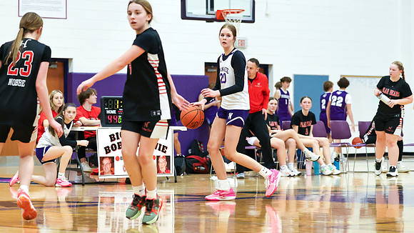 2-25-24 Waunakee 8th Grade Girls vs. Hortonville at BIG BILL & BOB VAN WIE INVITATIONAL  (121)