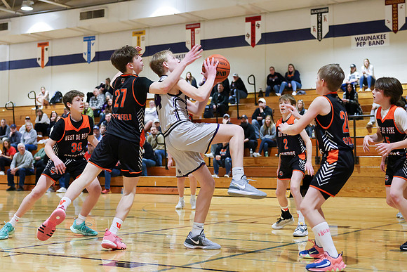 2-25-24 Waunakee 7th Grade Boys vs. West DePere Championship at BIG BILL &BOB VAN WIE INVITATIONAL  (34)