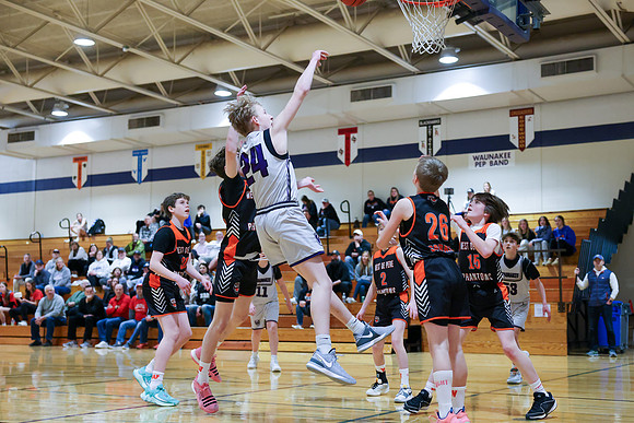 2-25-24 Waunakee 7th Grade Boys vs. West DePere Championship at BIG BILL &BOB VAN WIE INVITATIONAL  (39)