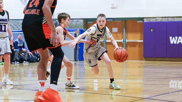 2-25-24 Waunakee 7th Grade Boys vs. West DePere Championship at BIG BILL &BOB VAN WIE INVITATIONAL  (67)