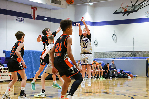 2-25-24 Waunakee 7th Grade Boys vs. West DePere Championship at BIG BILL &BOB VAN WIE INVITATIONAL  (69)