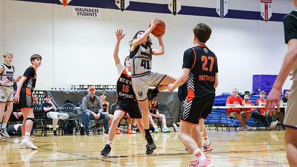 2-25-24 Waunakee 7th Grade Boys vs. West DePere Championship at BIG BILL &BOB VAN WIE INVITATIONAL  (97)