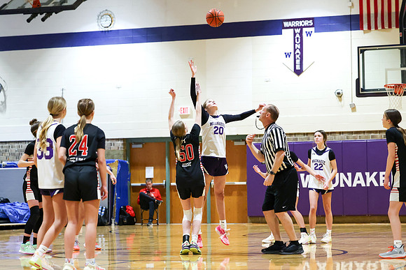 2-25-24 Waunakee 8th Grade Girls vs. Hortonville Championship Game at BIG BILL & BOB VAN WIE INVITATIONAL  (1)