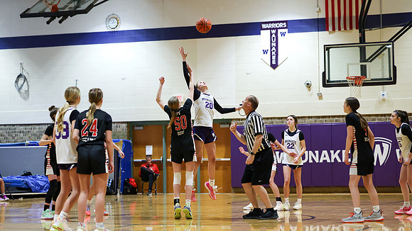 2-25-24 Waunakee 8th Grade Girls vs. Hortonville Championship Game at BIG BILL & BOB VAN WIE INVITATIONAL  (2)